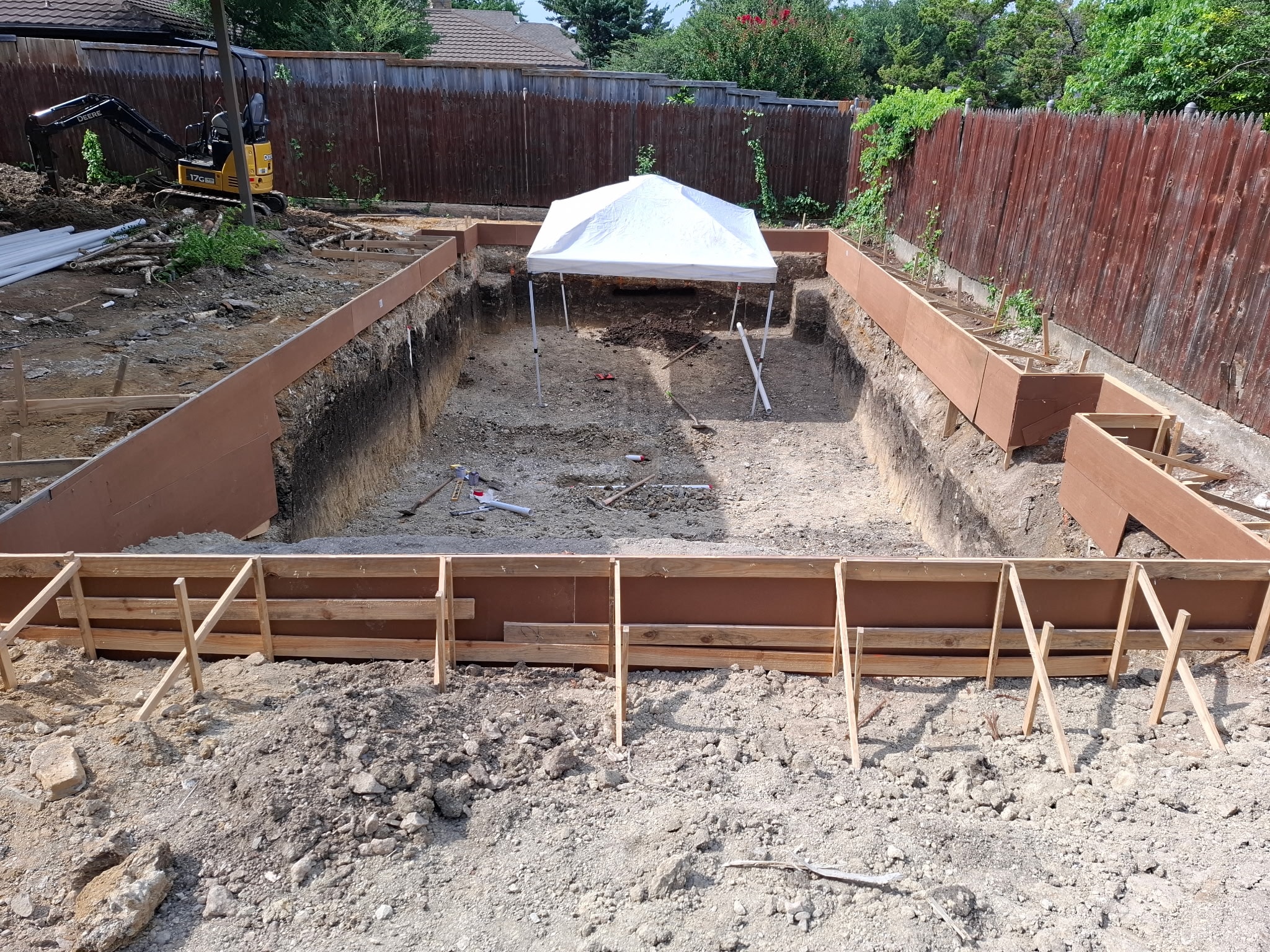 Pool Excavation & Plumbing Layout