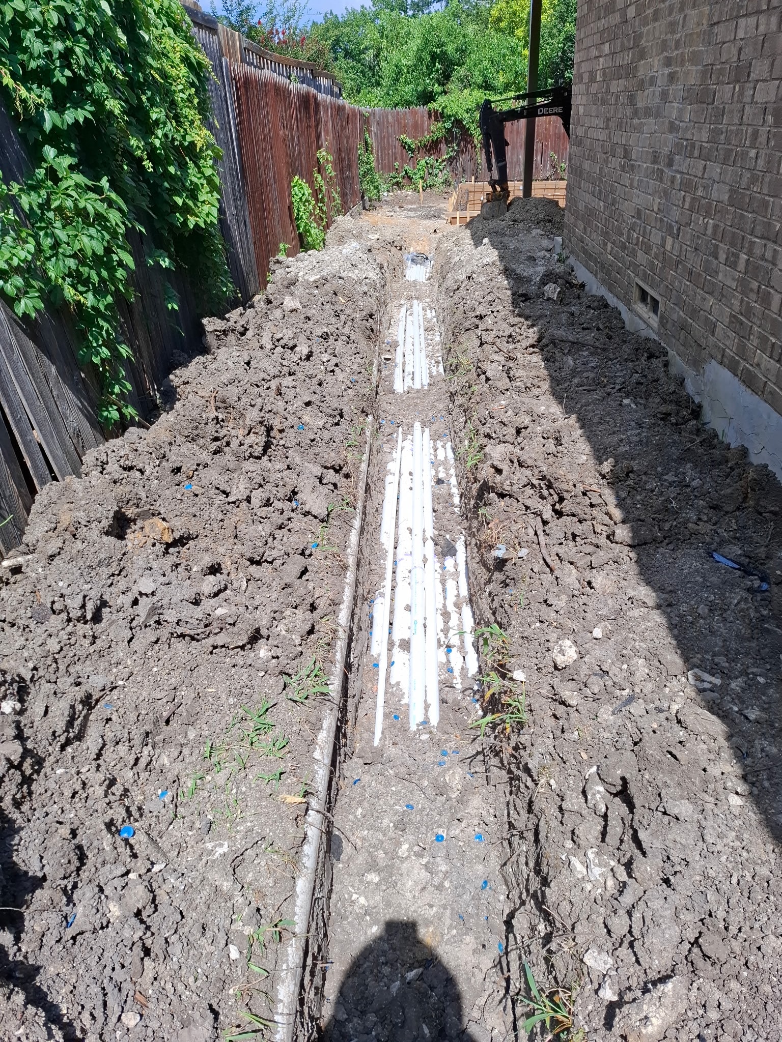 Underground Pipe Run